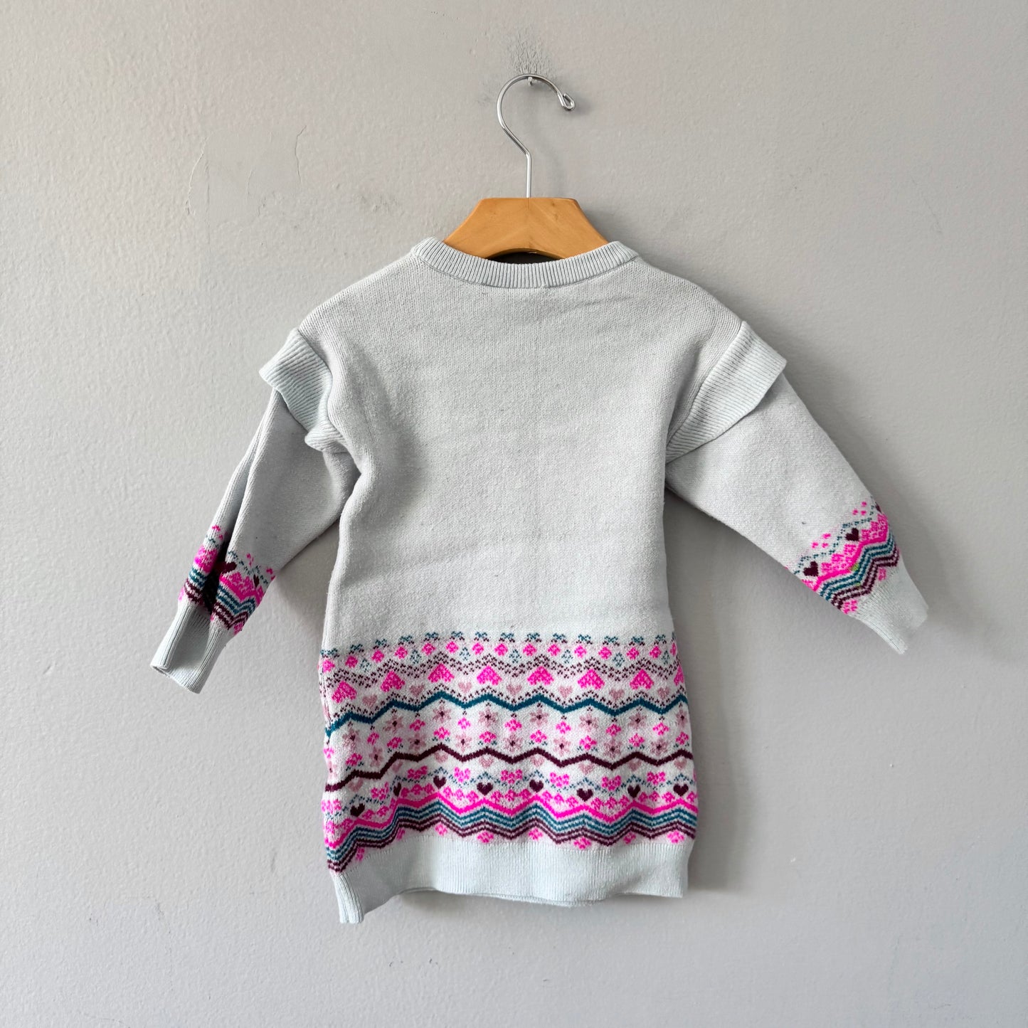 Deux par deux / Robe maille tricot / 2 ans