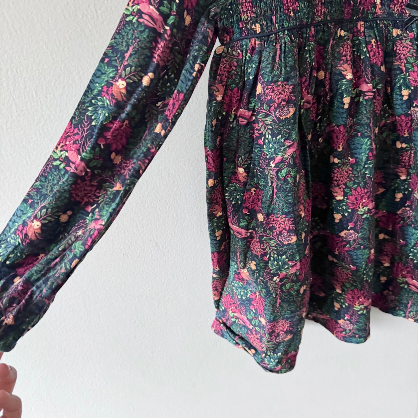 The Prairie / Forest x animal dress / 6-7Y