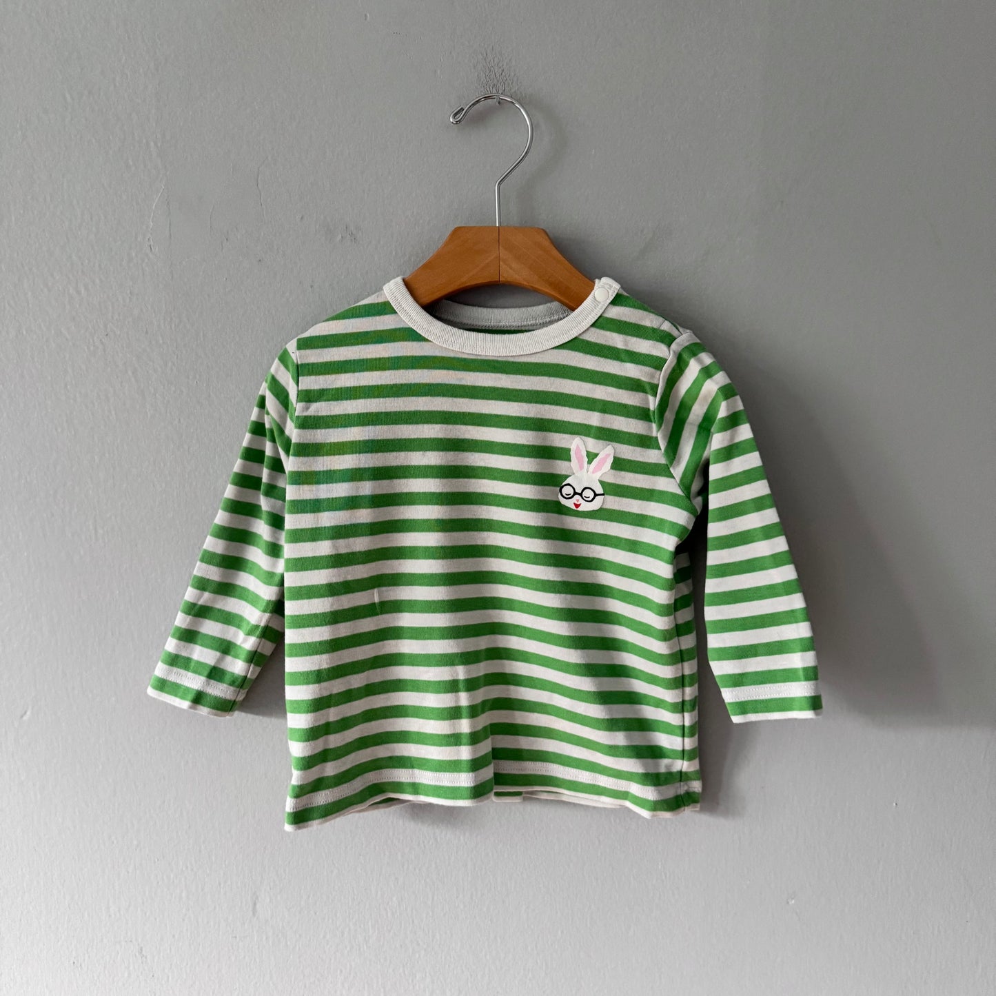 Uniqlo / Stripe long sleeve shirt / 18-24M
