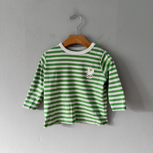 Uniqlo / Stripe long sleeve shirt / 18-24M
