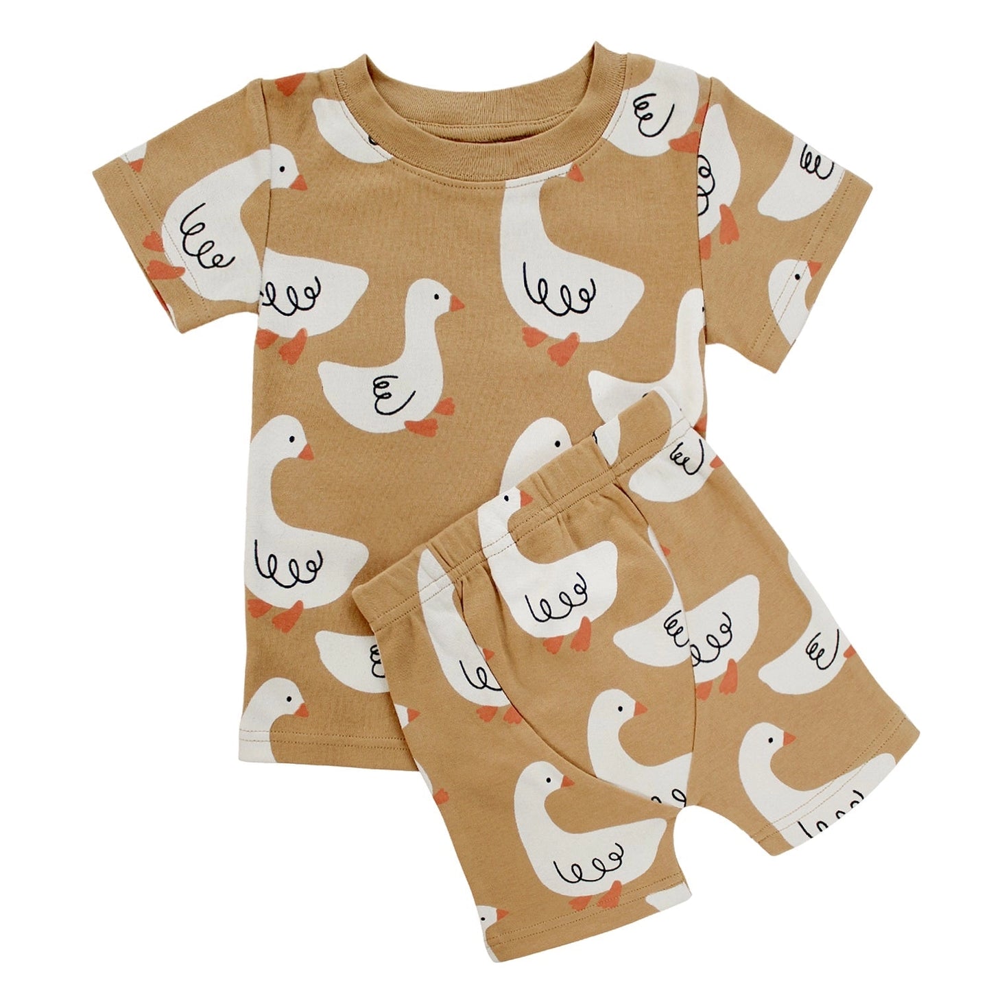 Parade Organics /  "My Jammies" Organic Kids' Pajamas - Short  9/10 Years, Goose