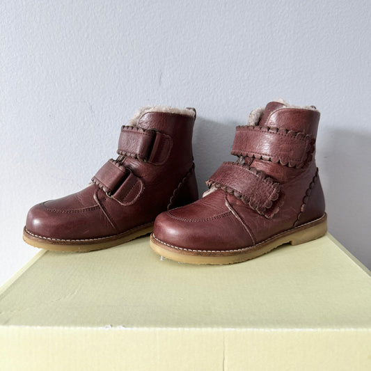 Petit Nord / Red brown velcro boots / EU27(US10)