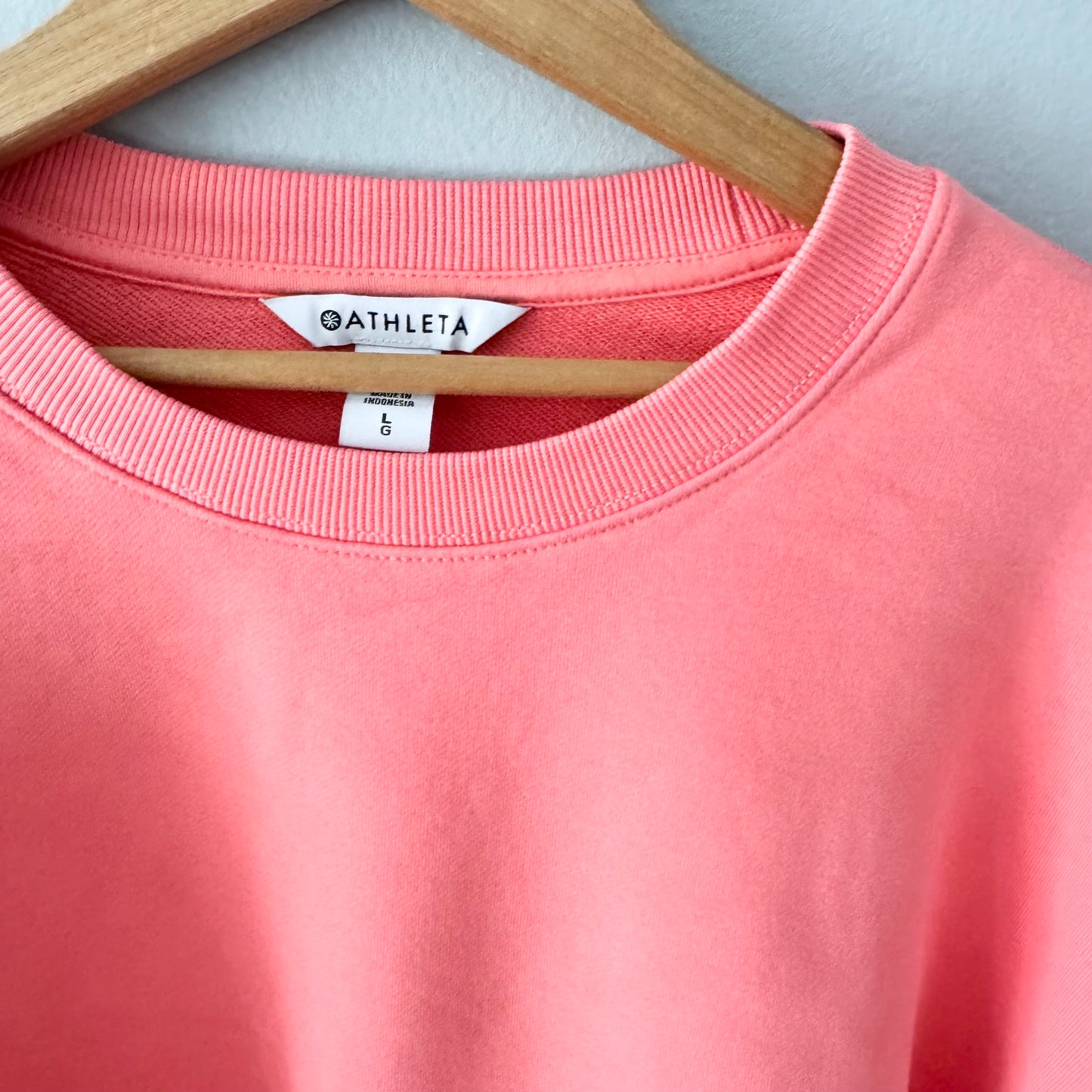 Athleta / Heavyweight terry ultra crop crew sweatshirt / L - New with tag