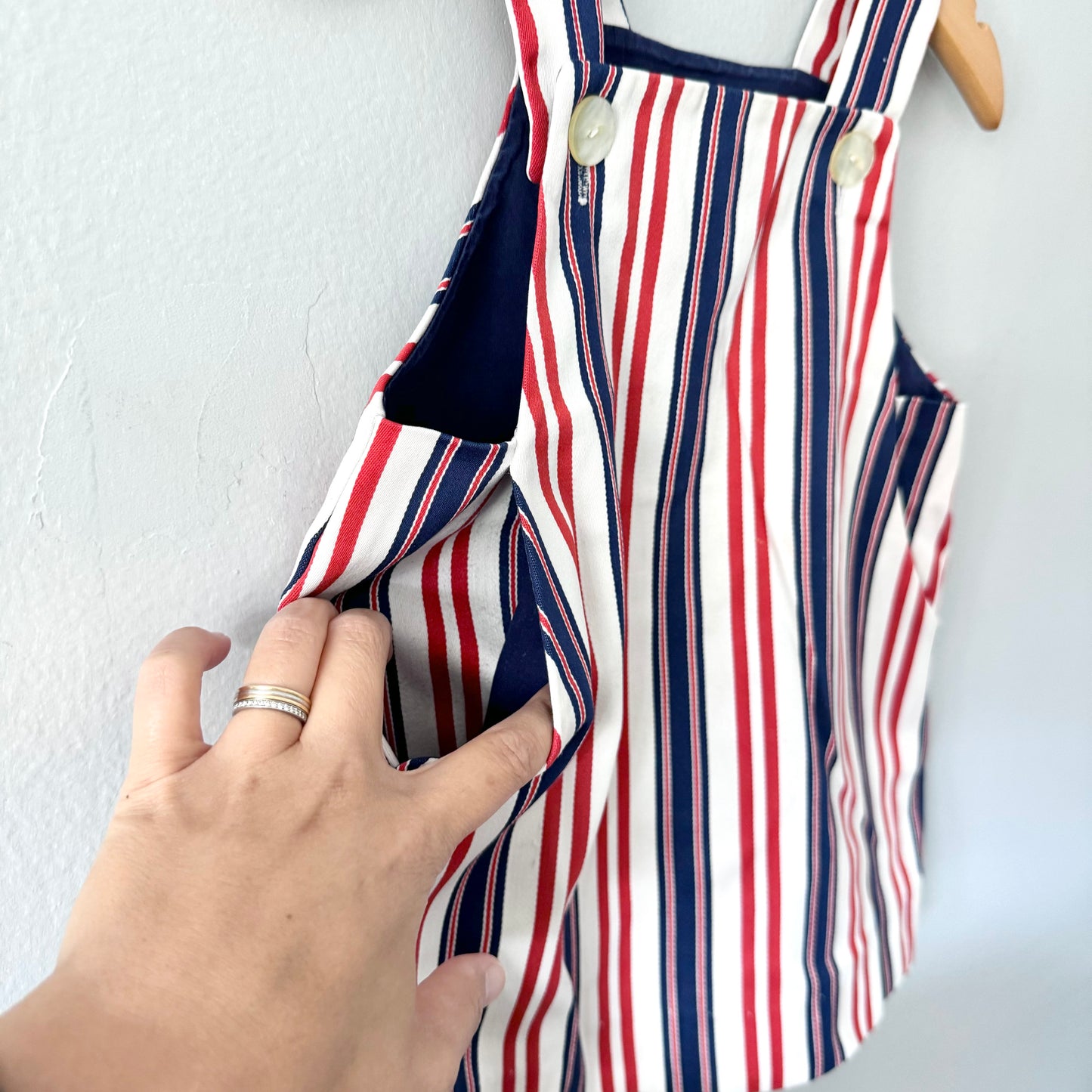 Vintage Buster Brown / Stripe dress / 3Y