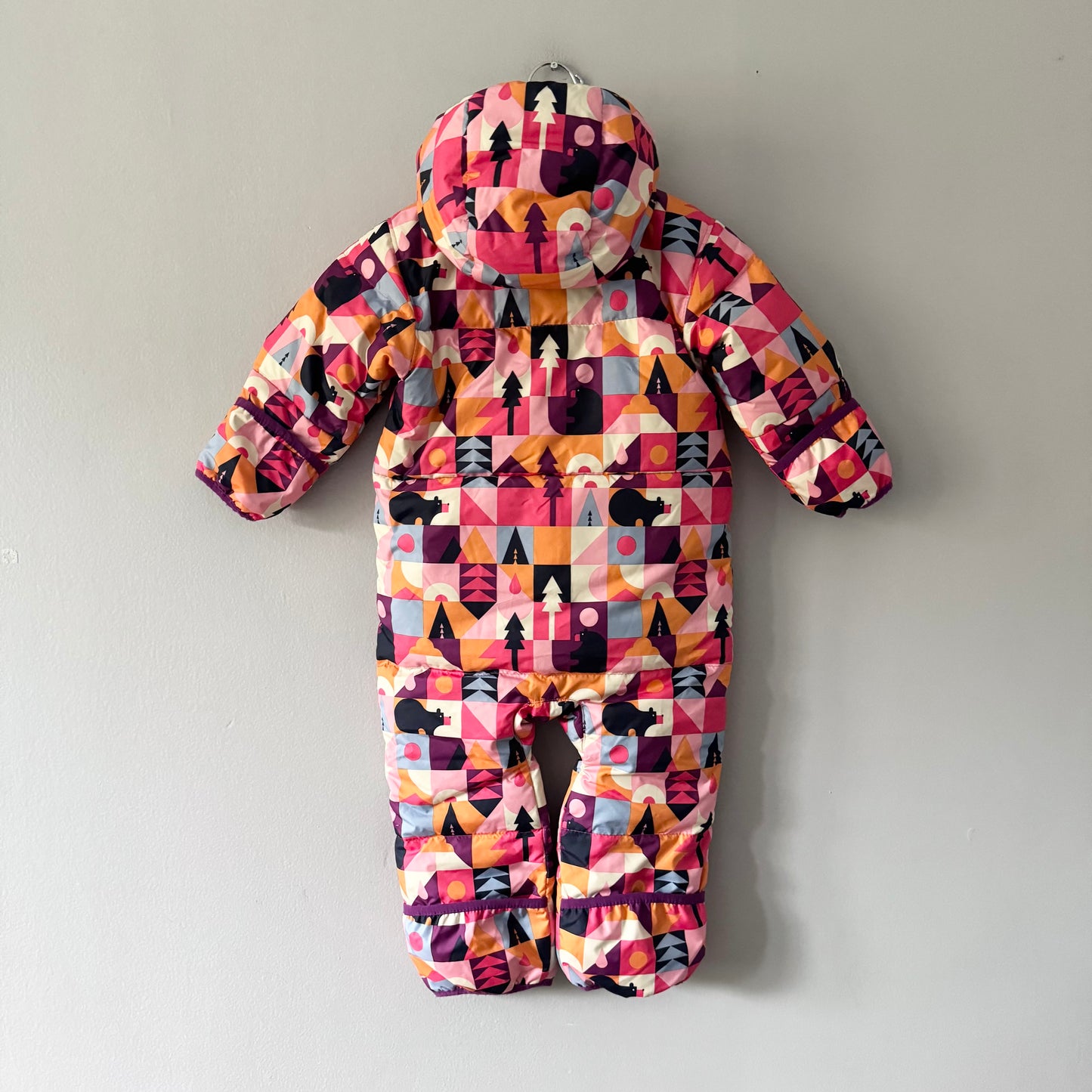 Columbia / Pink orange snow bunting suit / 18-24M