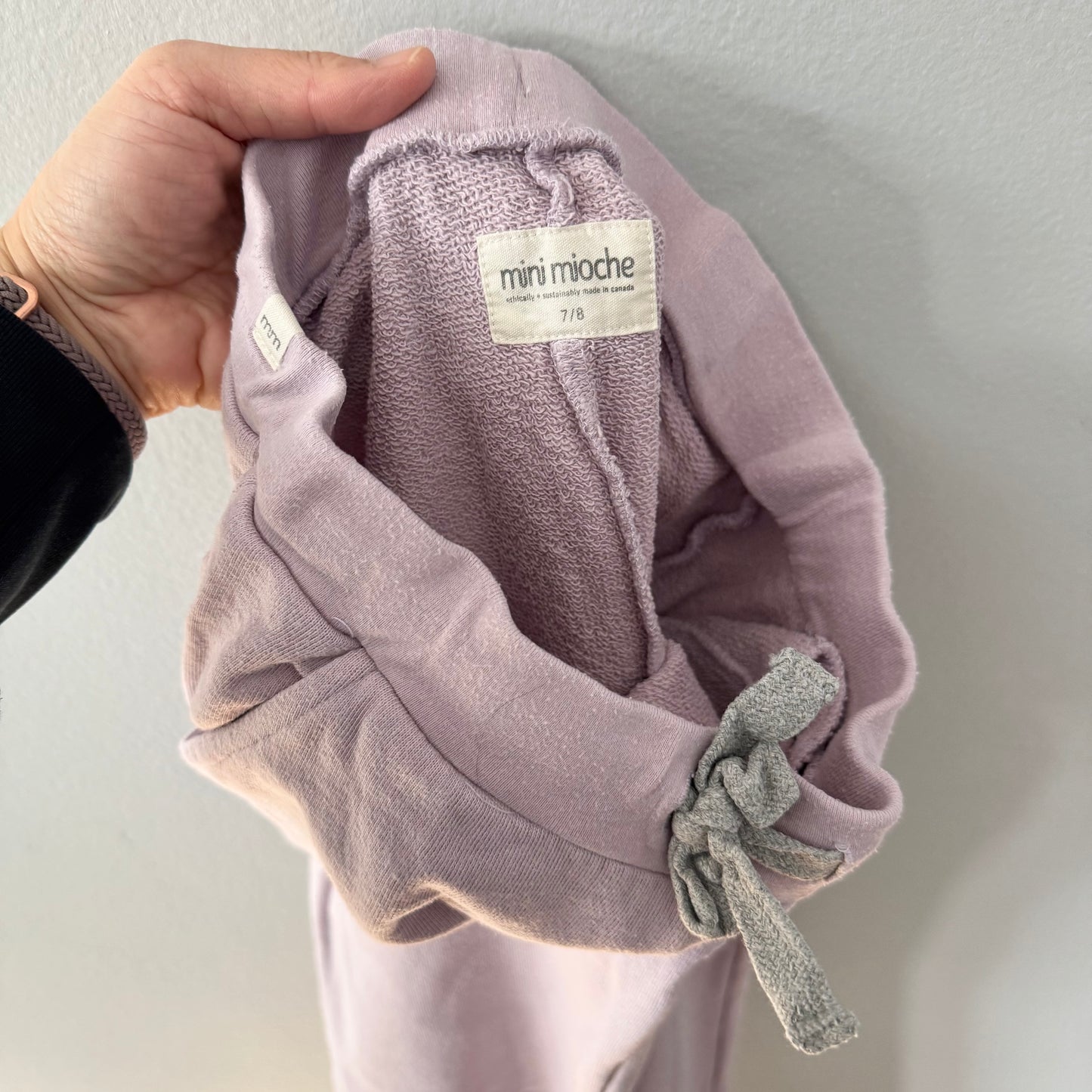 Mini mioche / Lavender jogger pants / 7-8Y
