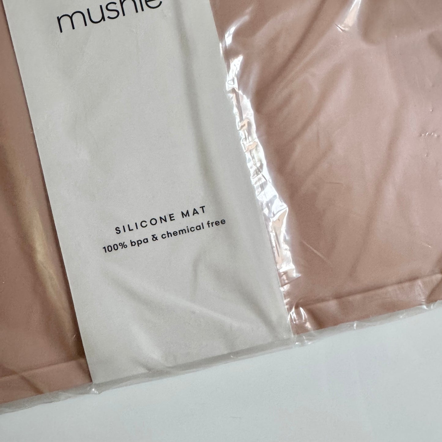 Mushie / Pink silicone mat - New in package
