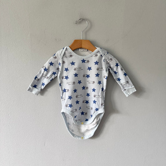 Uniqlo / Light blue Lisa Larson onesie / 6-12M