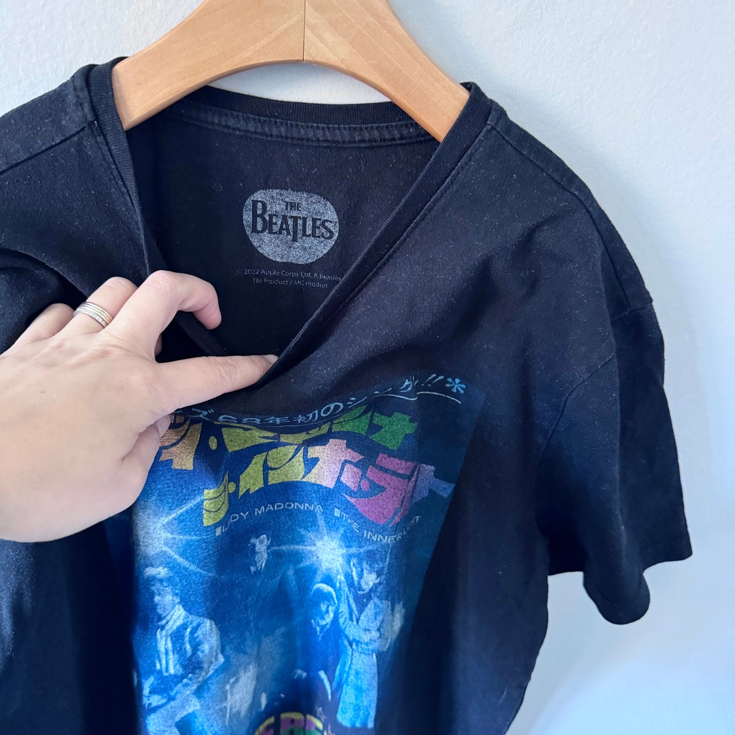 The Beatles / T-shirt noir / S (convient aux 10-12 ans)