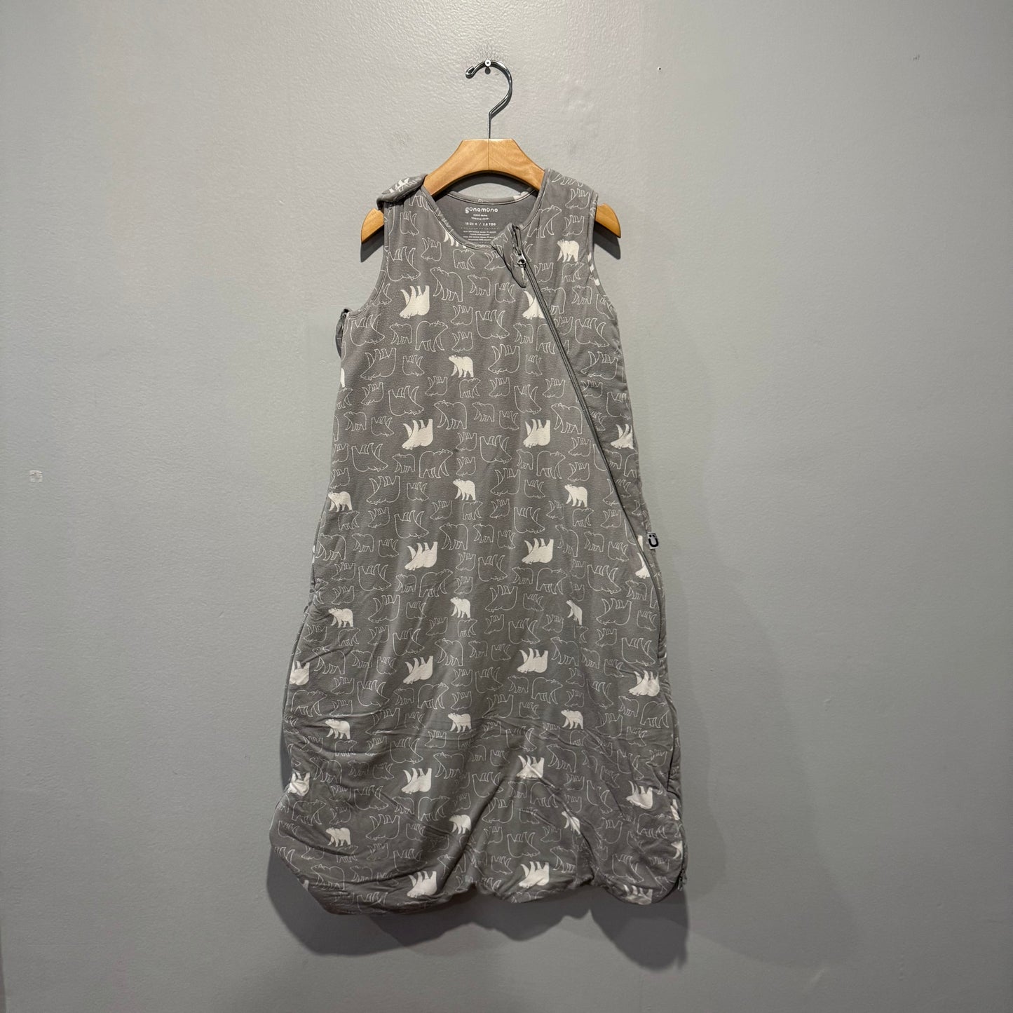 Gunamuna / Grey x polar bear sleep bag - 2.6tog / 18-24M