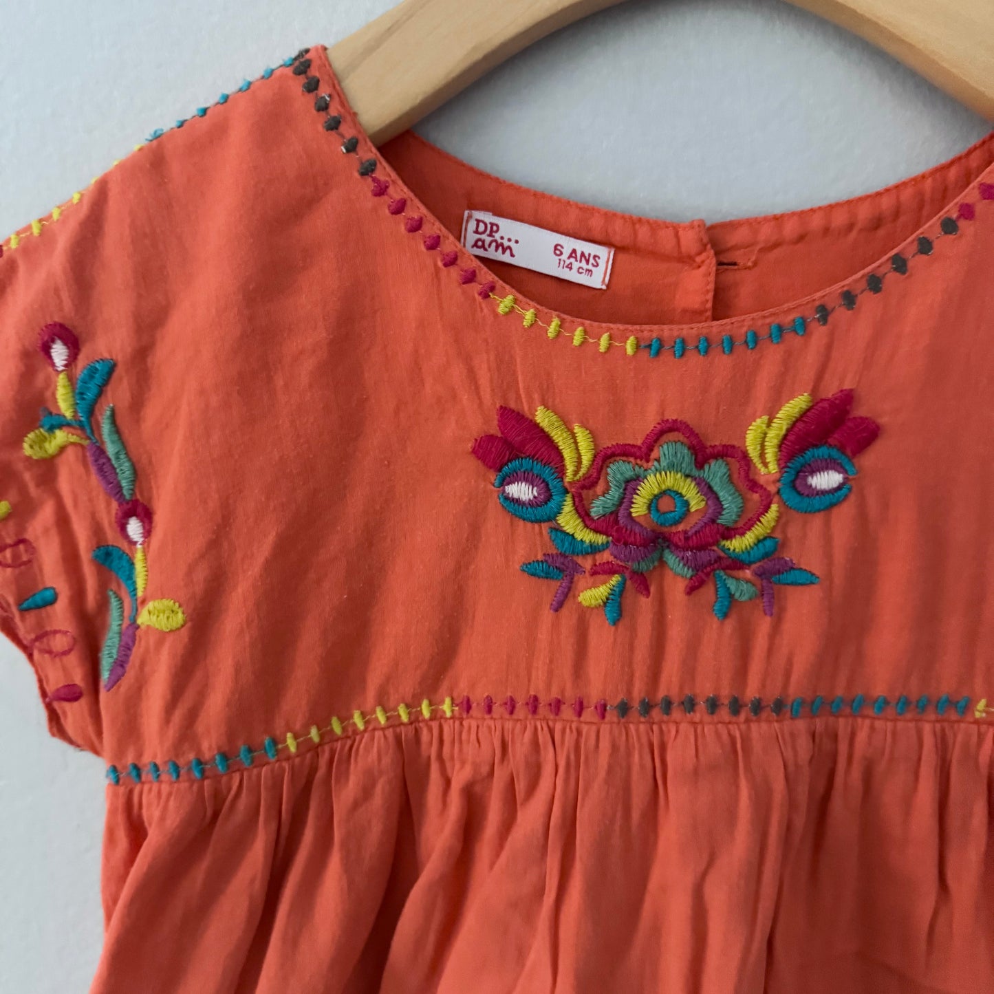 DP...am / Orange summer dress / 6Y