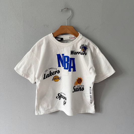 NBA x Zara / White T-shirt / 6Y