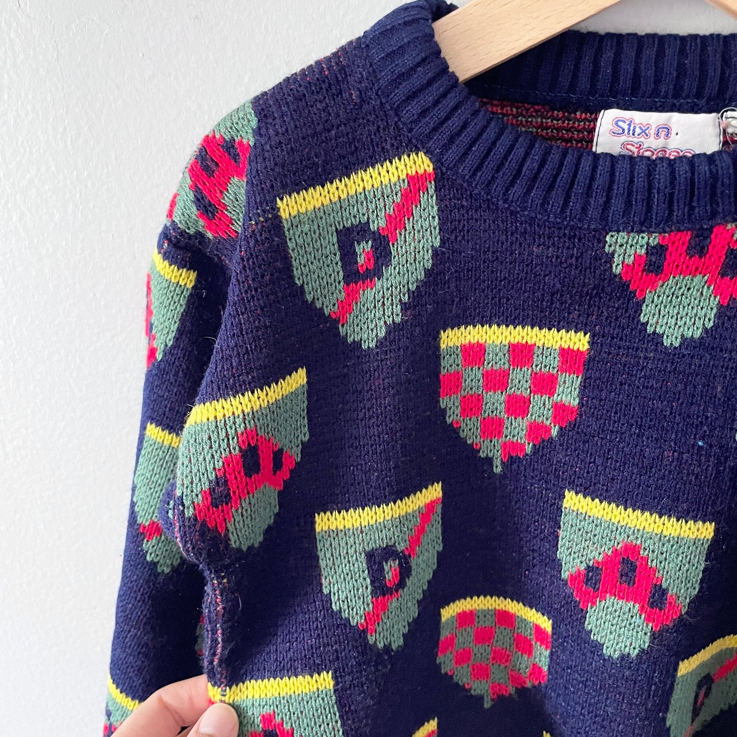 Vintage / Vintage knit pullover / 3-4Y