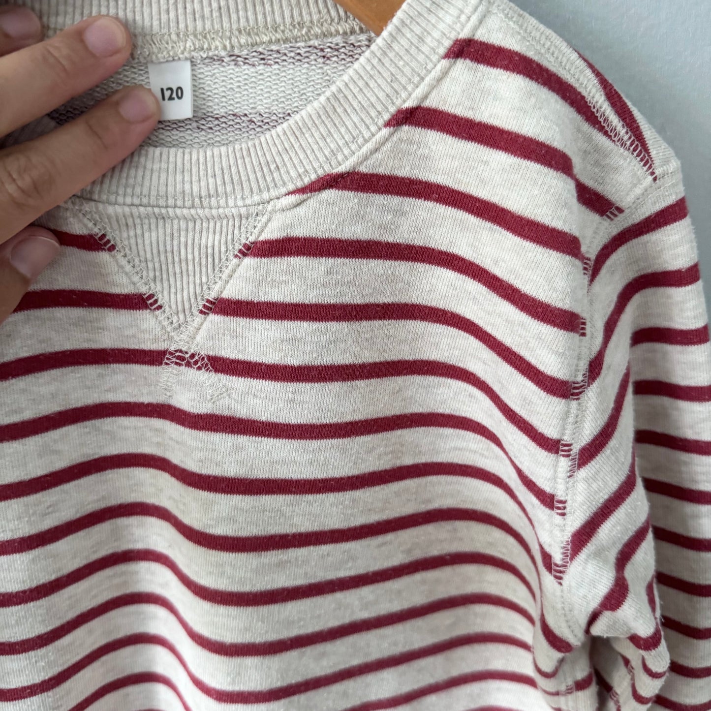 Muji / Stripe crew tunic / 6Y
