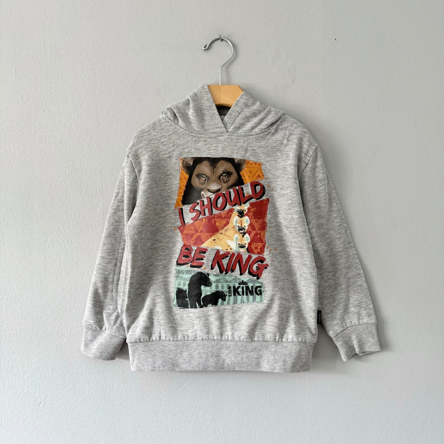 Disney / Lion King light grey hoodie / 4-5Y