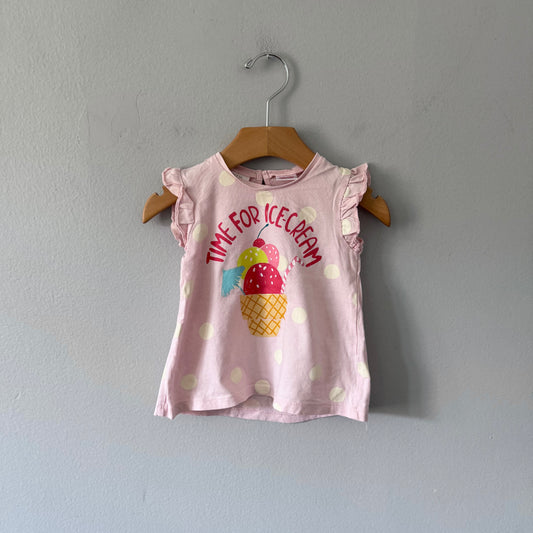 Zara / Time for Ice Cream tank top / 9-12M