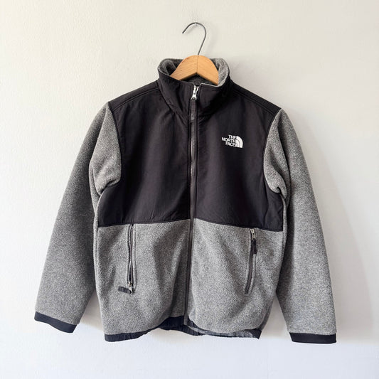 The North Face / Black x grey fleece zip up / 14-16Y