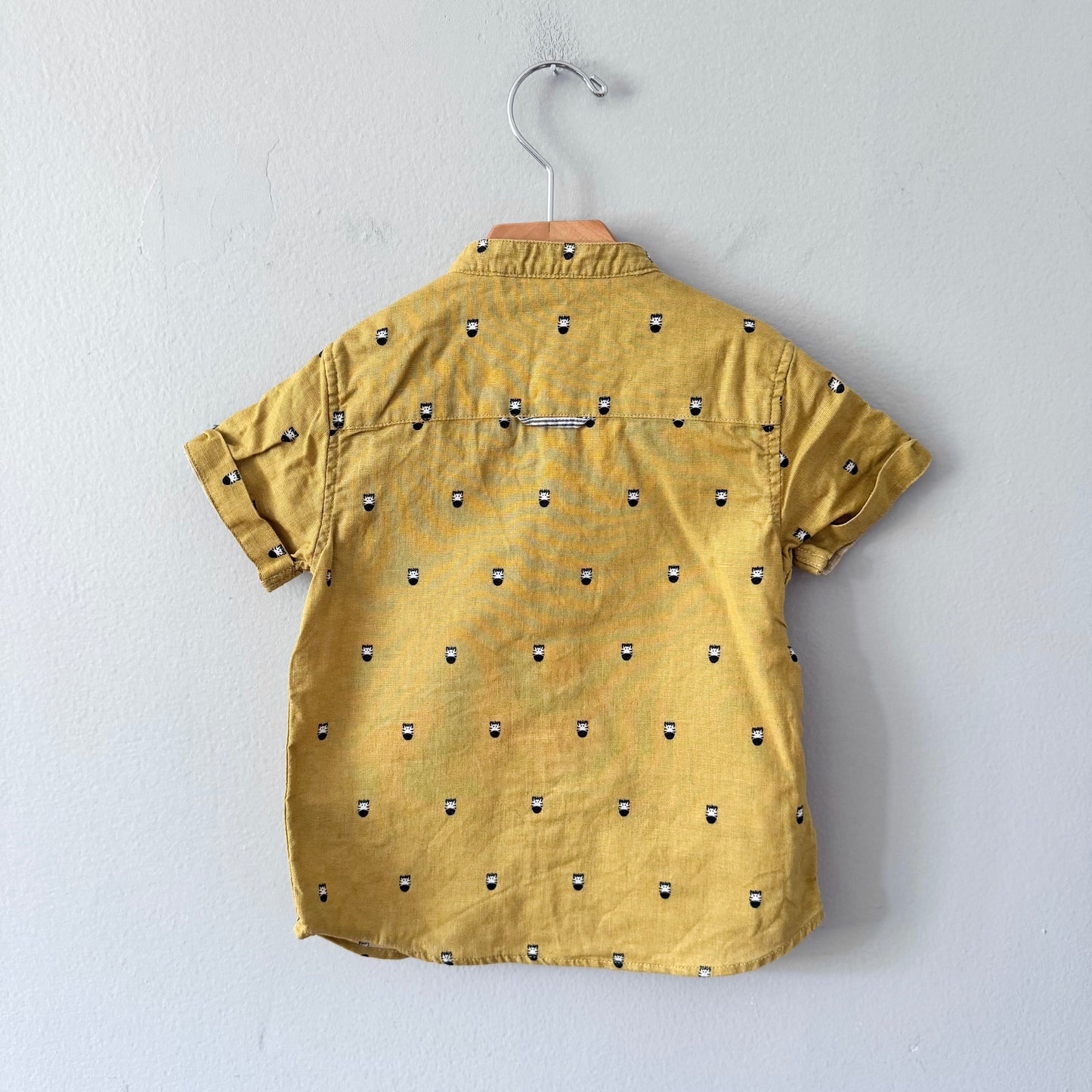Next / Mustard linen mix shirt / 18-24M