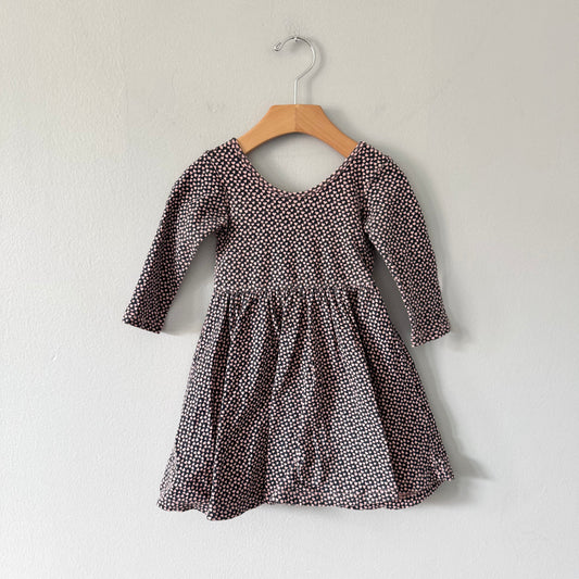 Alice + Ames / Black x pink hears twirl dress / 3T