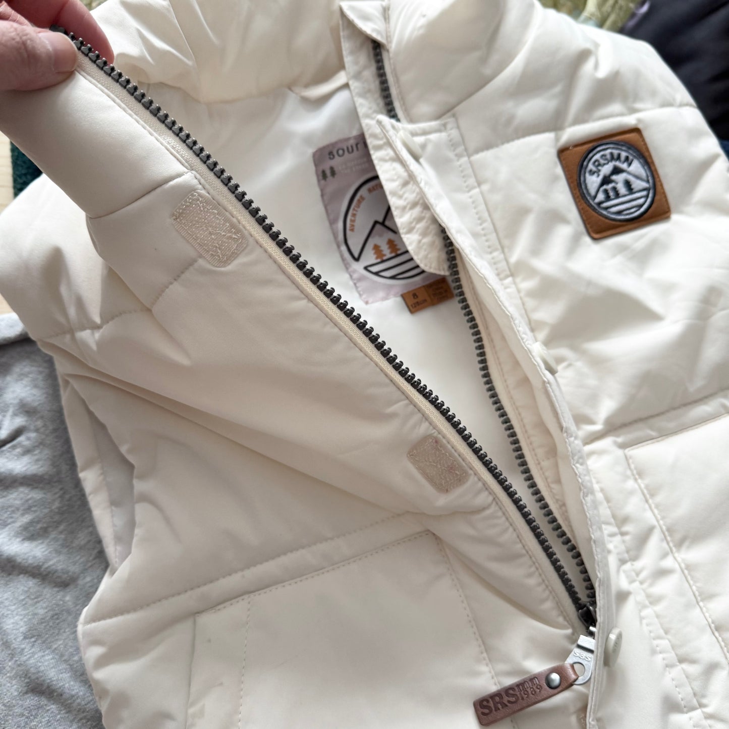 Souris Mini / White puffer vest / 8Y