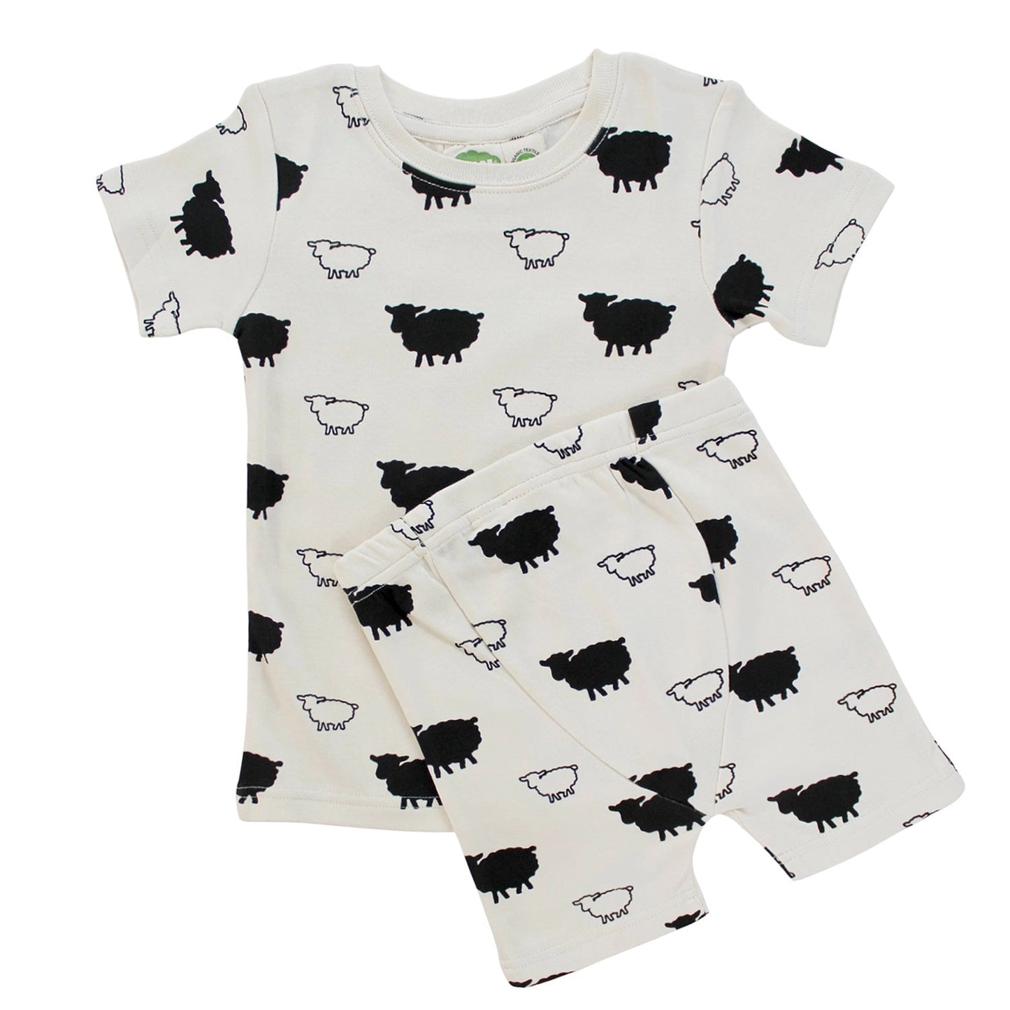 Parade Organics /  "My Jammies" Organic Kids' Pajamas - Short  5/6 Years, Sheep
