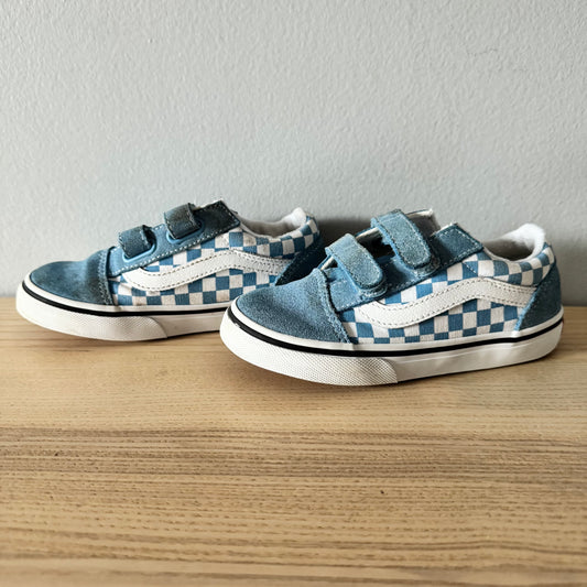 Vans / Light blue checker sneaker / US10