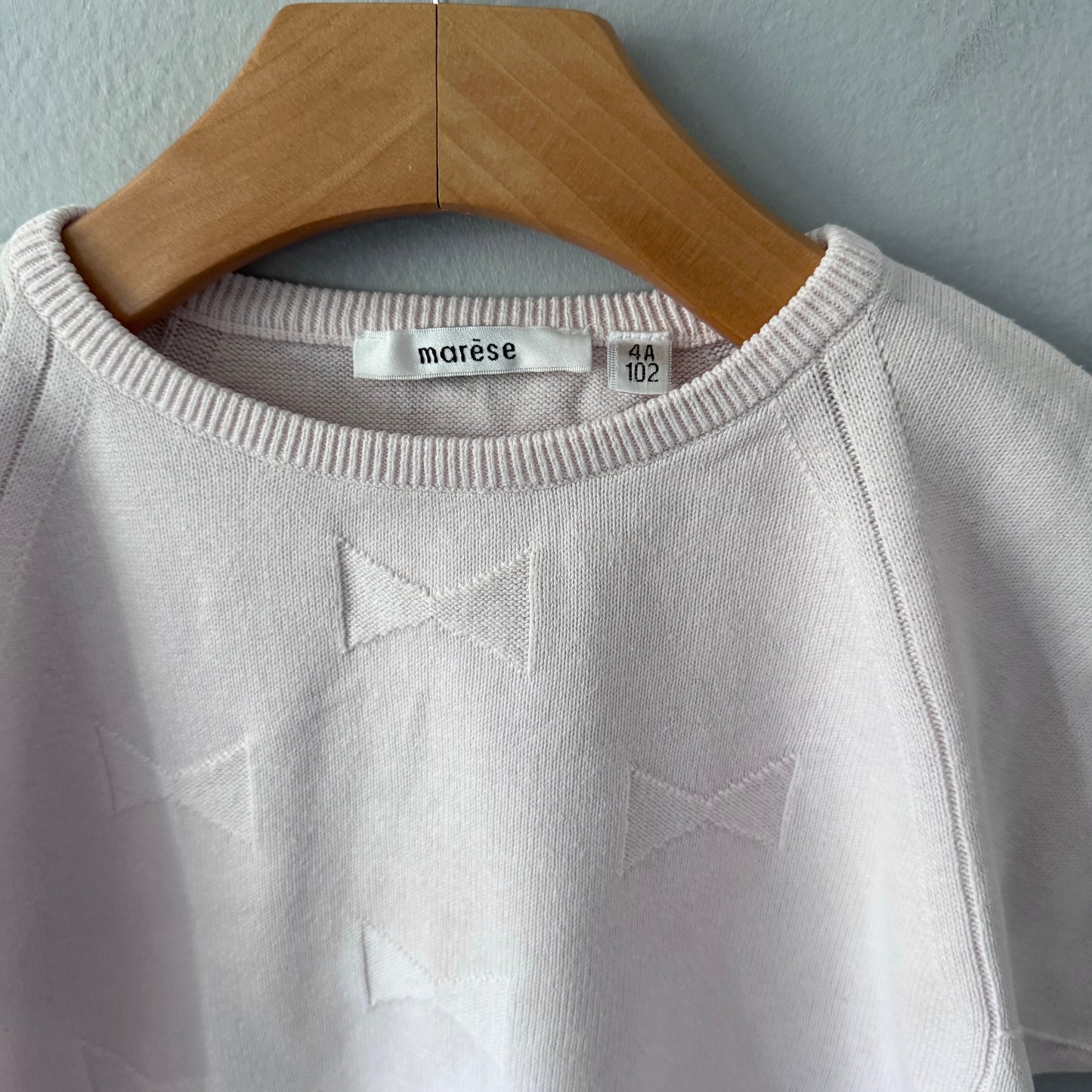 Marese / Light pink cotton knit / 4Y