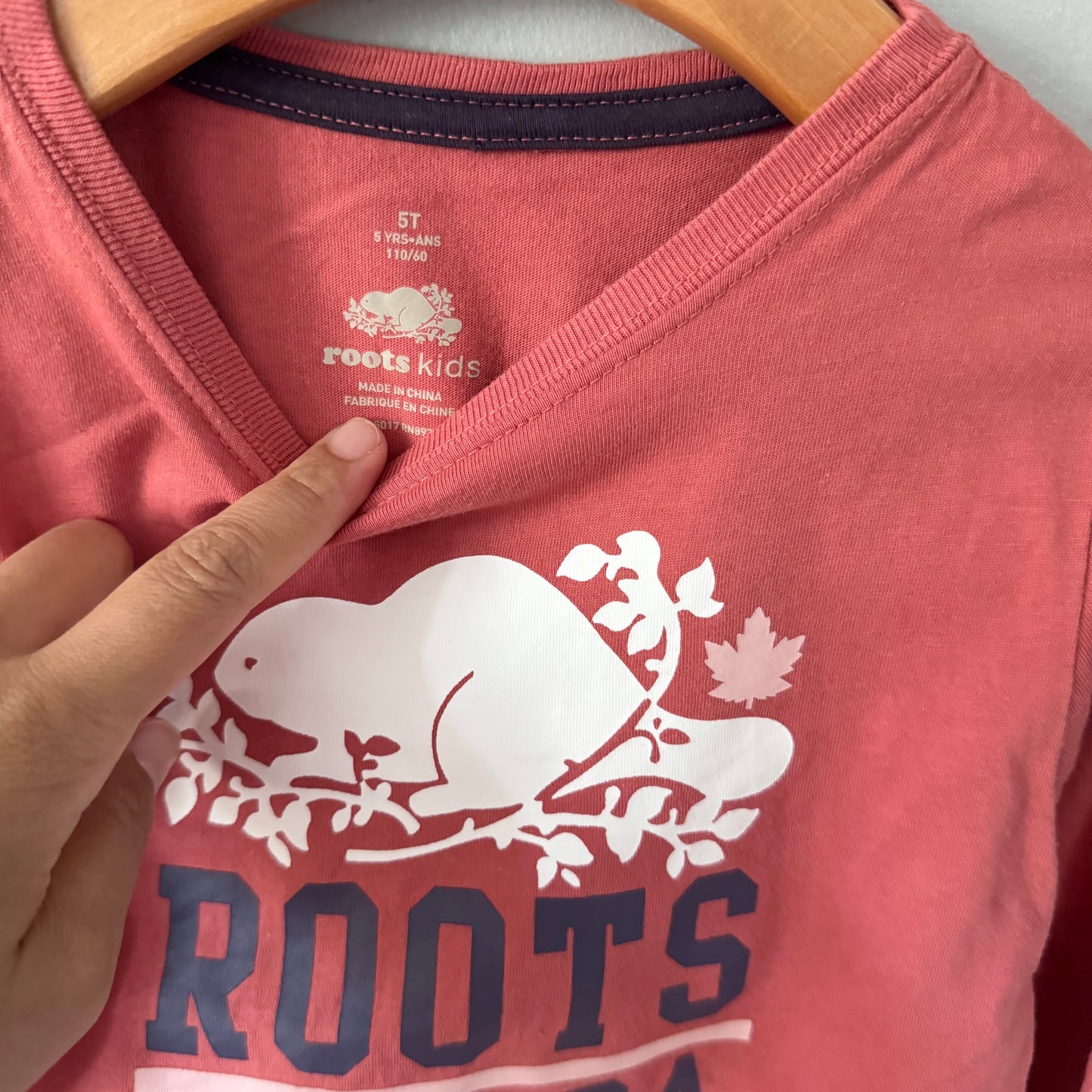 Roots / Orange brown long sleeve / 5T