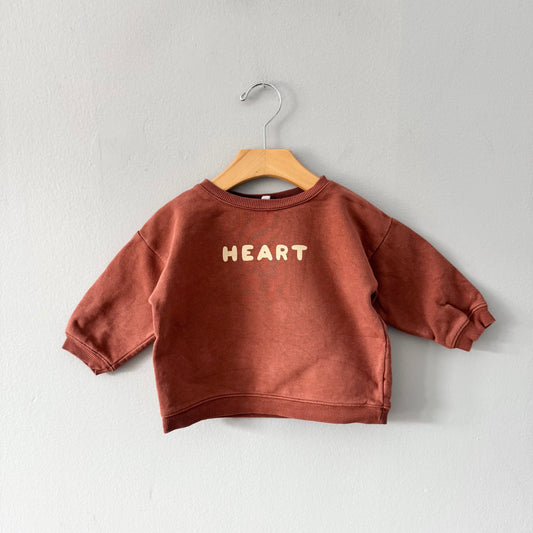 Organic Zoo / Brown sweatshirt / 1-2Y