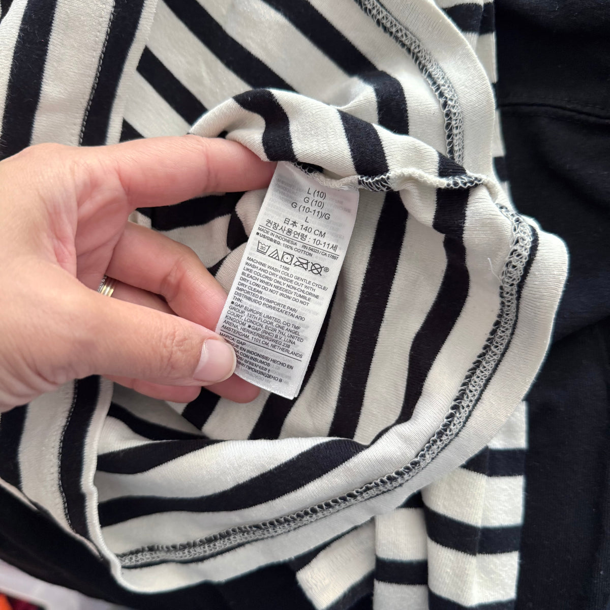 Gap / Stripe long sleeve / 10Y