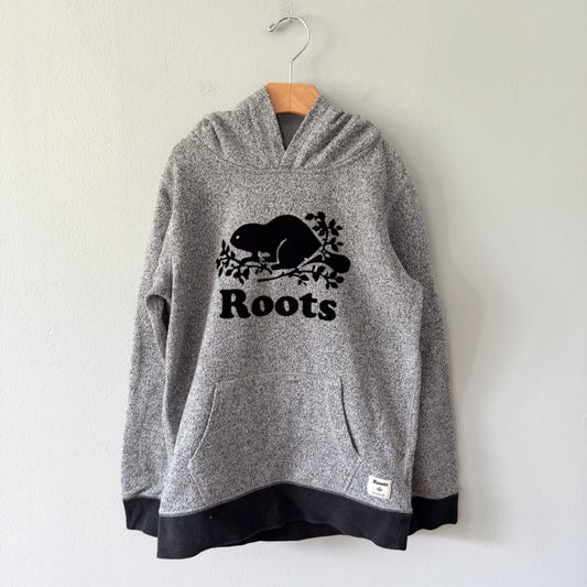 Roots / Black salt and pepper hoodie / 9-10Y