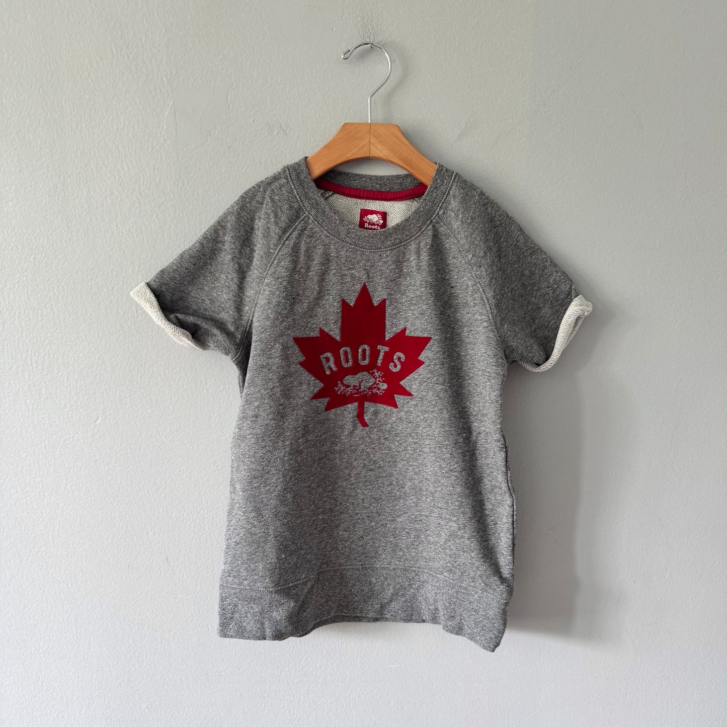 Roots / Canada short sleeve sweatshirt / 9-10Y