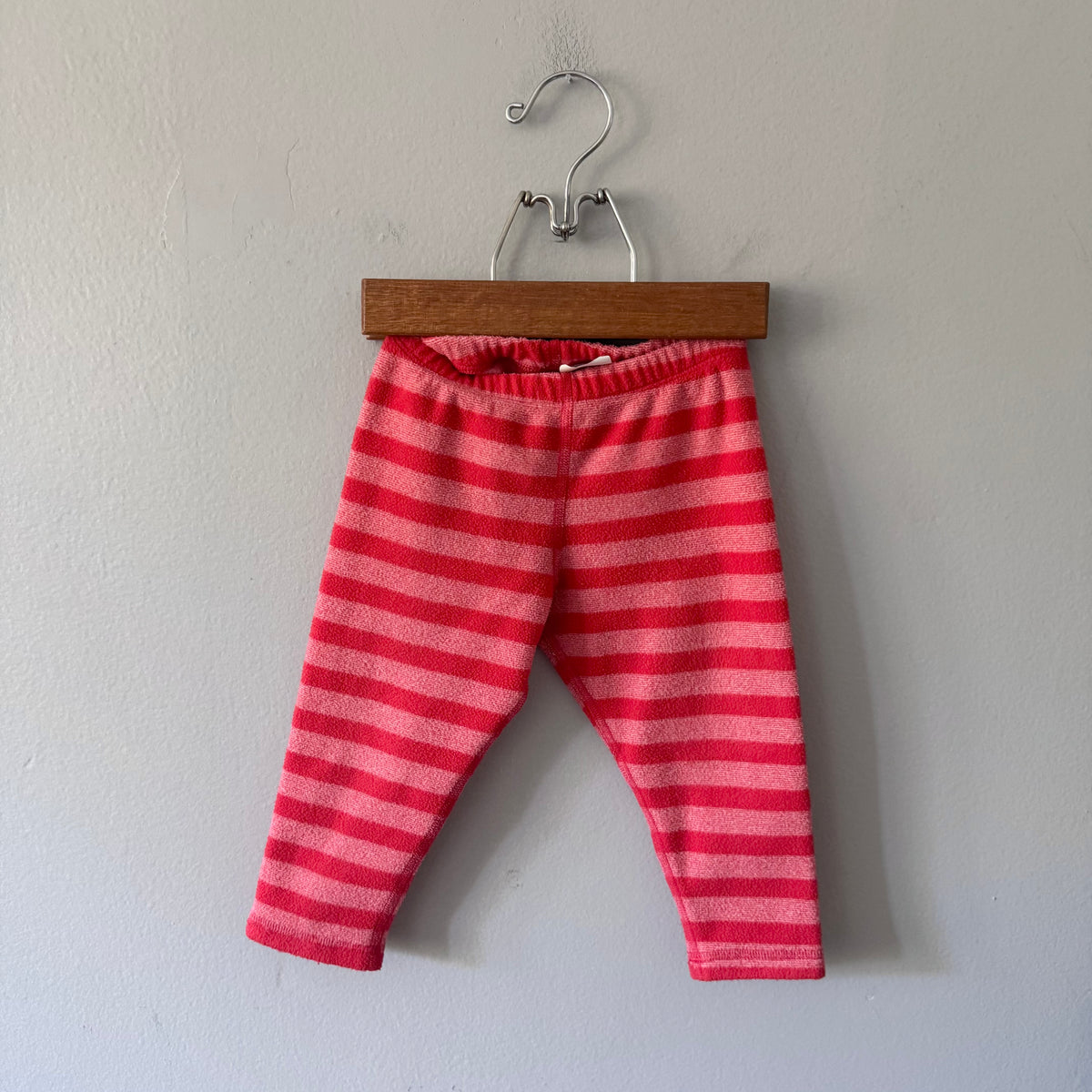 Mec / Red stripe fleece pants / 12M