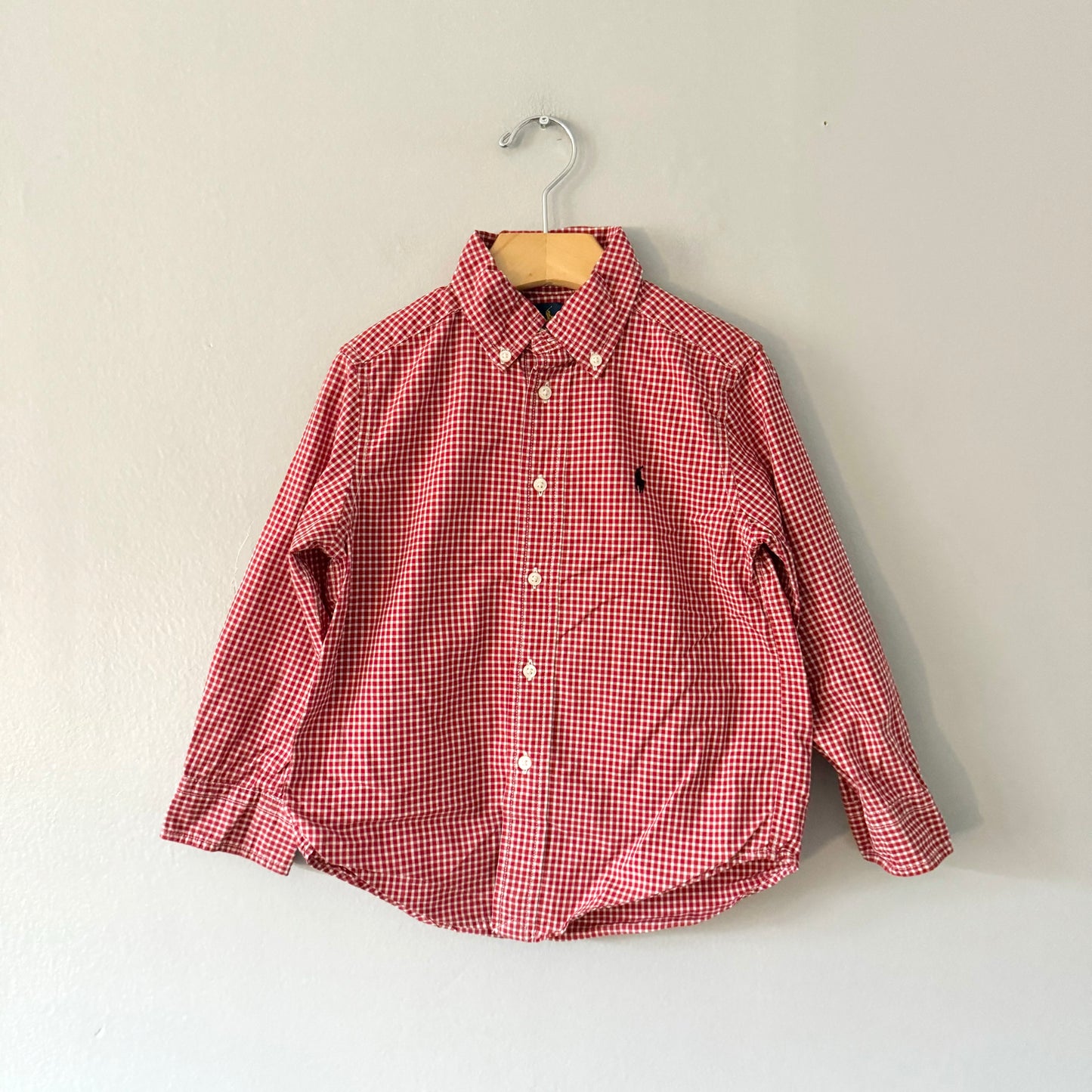 Polo Ralph Lauren / Red gingham shirt / 4Y