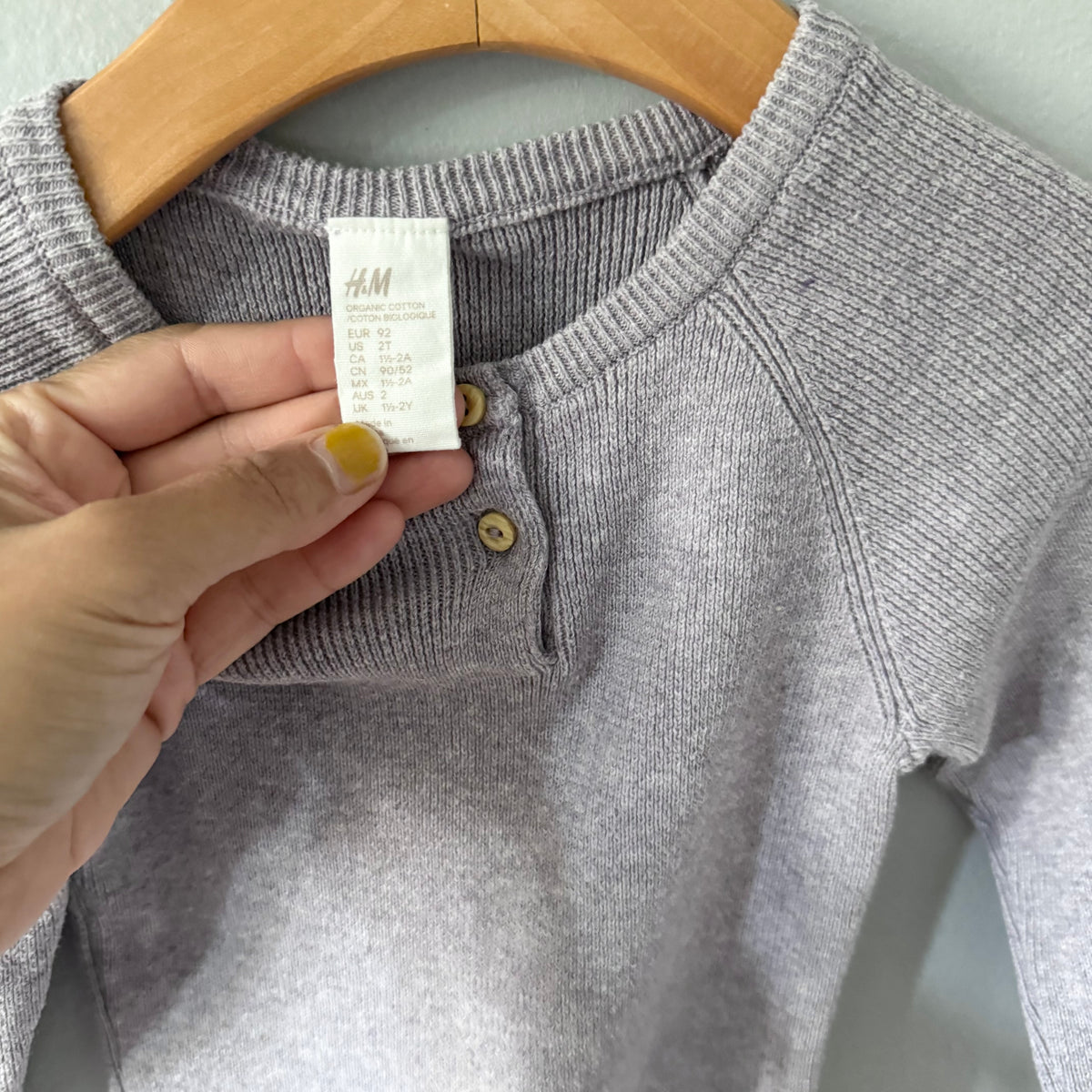 H&M / Purple knit dress / 18-24M