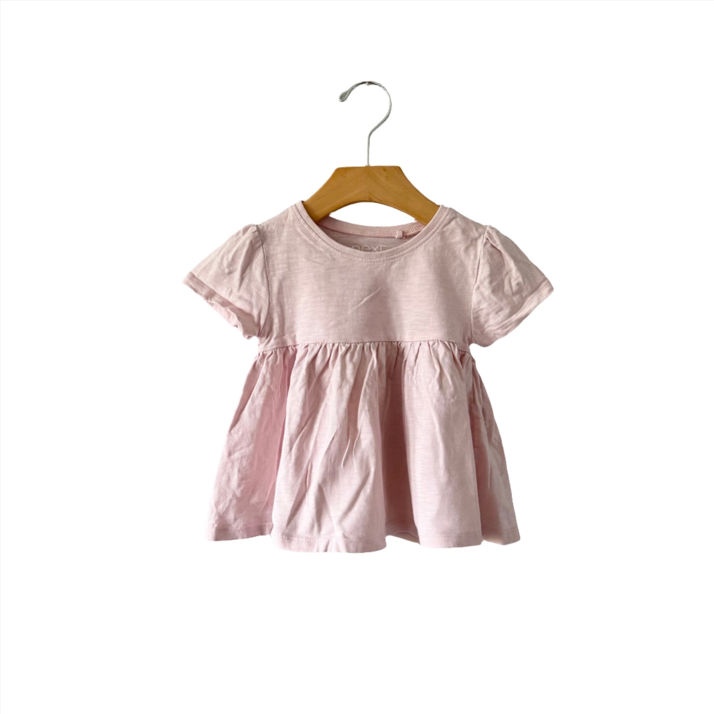 Next / Light pink short sleeve dress / 18-24M