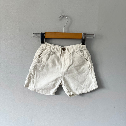 Zara / White cotton shorts / 18-24M