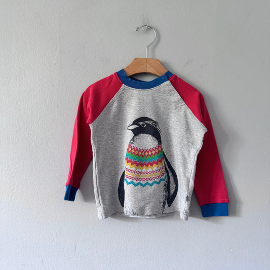 Frugi / Penguin long sleeve shirt / 2-3Y