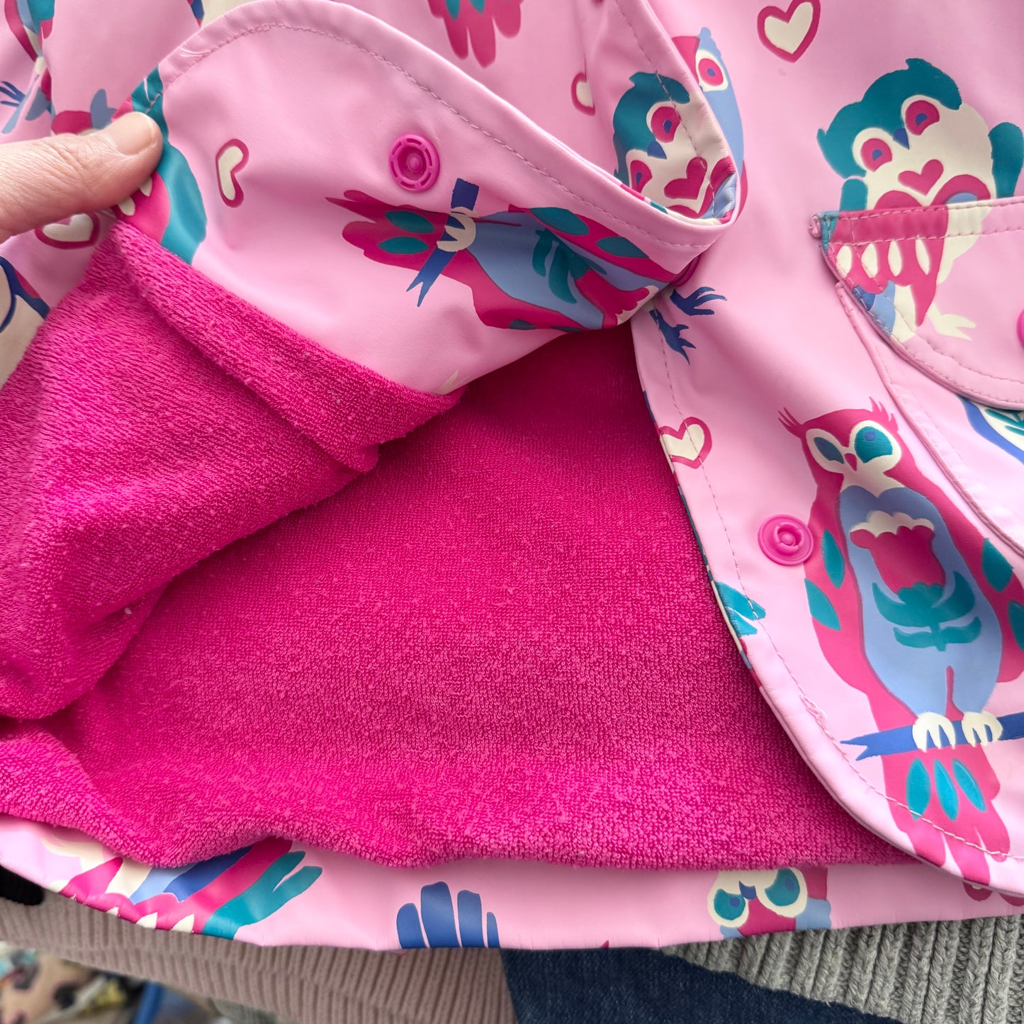 Hatley / Imperméable hibou rose / 2 ans