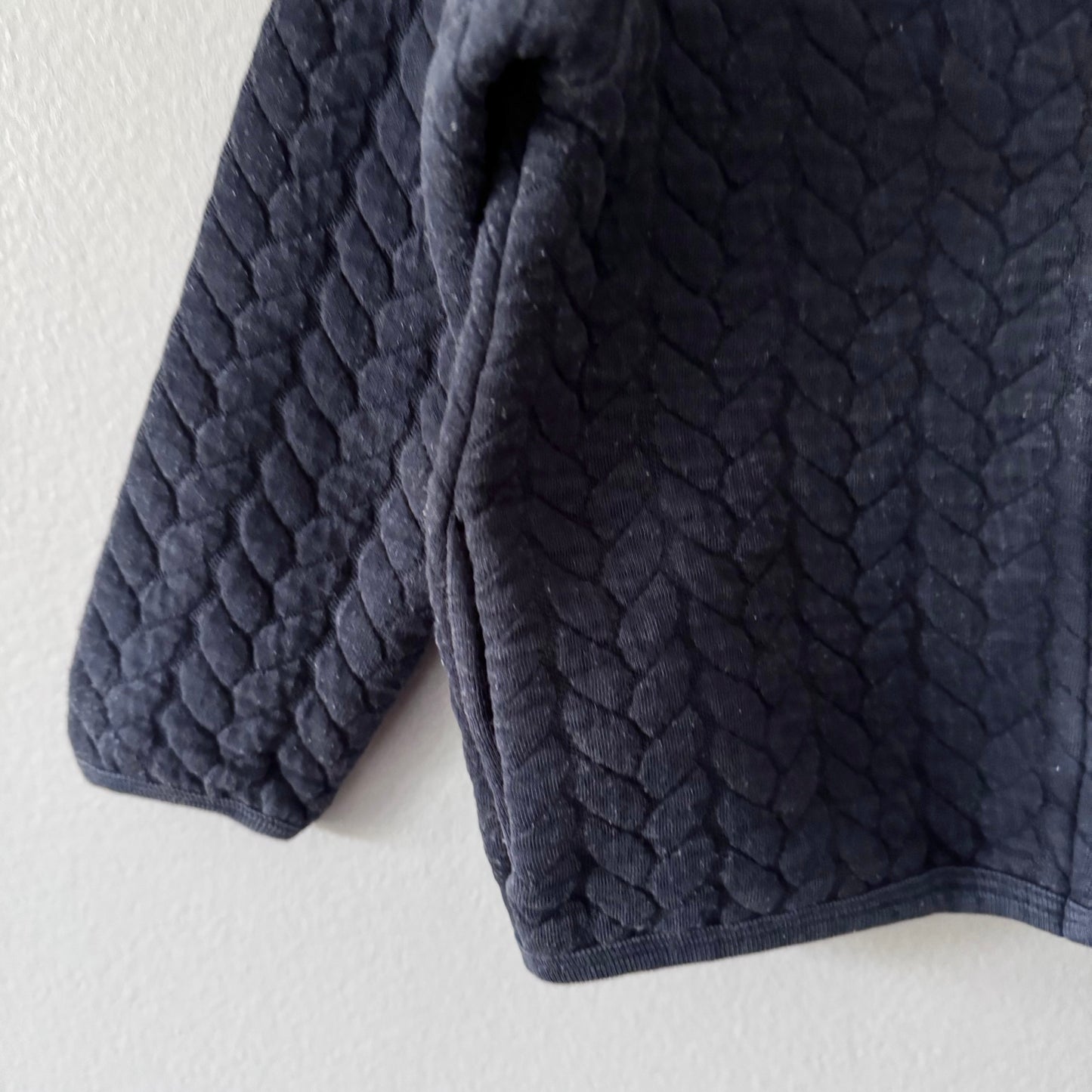 Petit Bateau / Padded zip up - Navy / 3Y