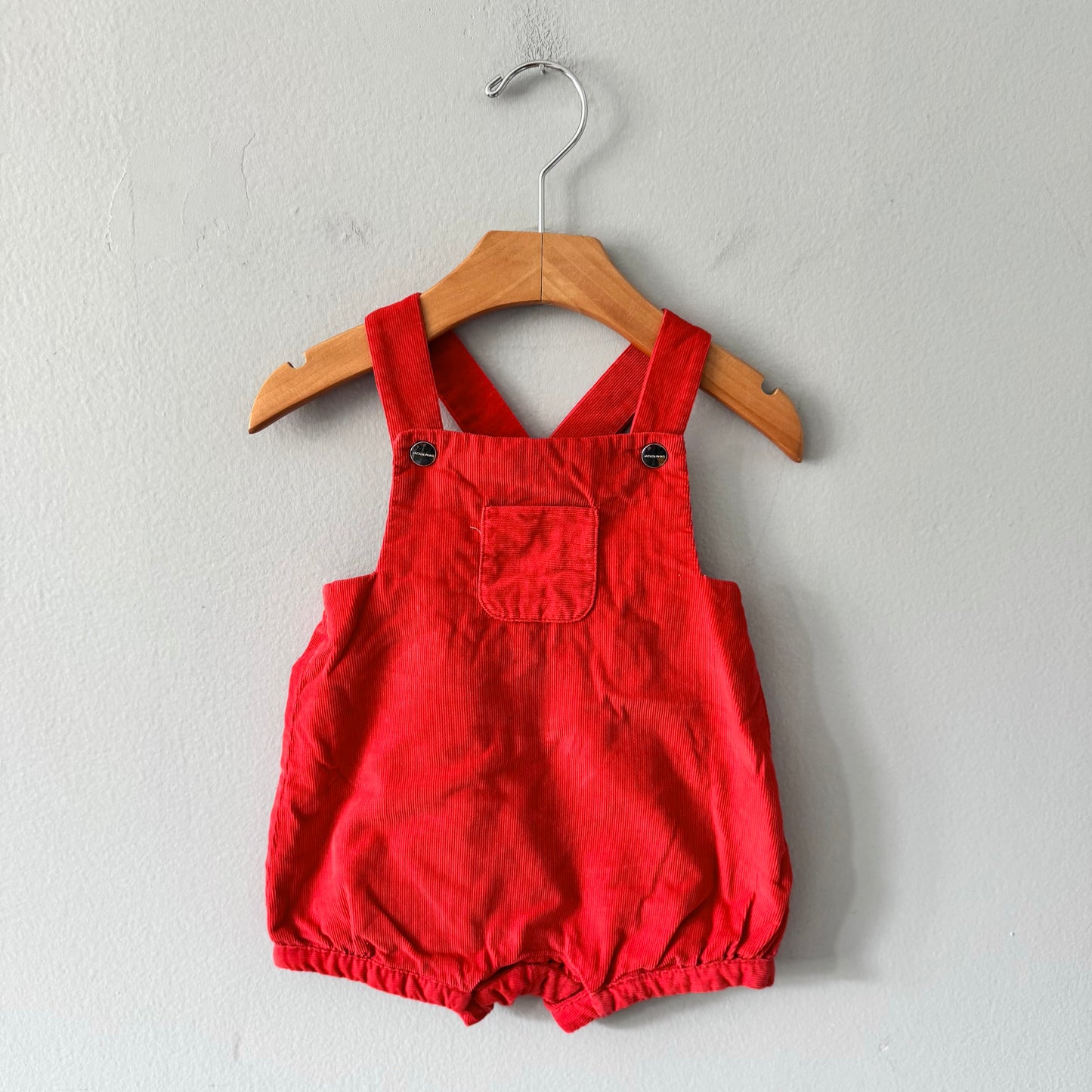 Jacadi / Red corduroy romper / 12M