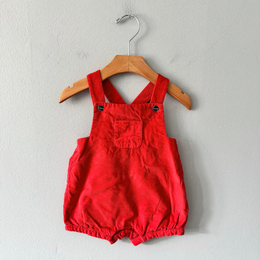 Jacadi / Red corduroy romper / 12M