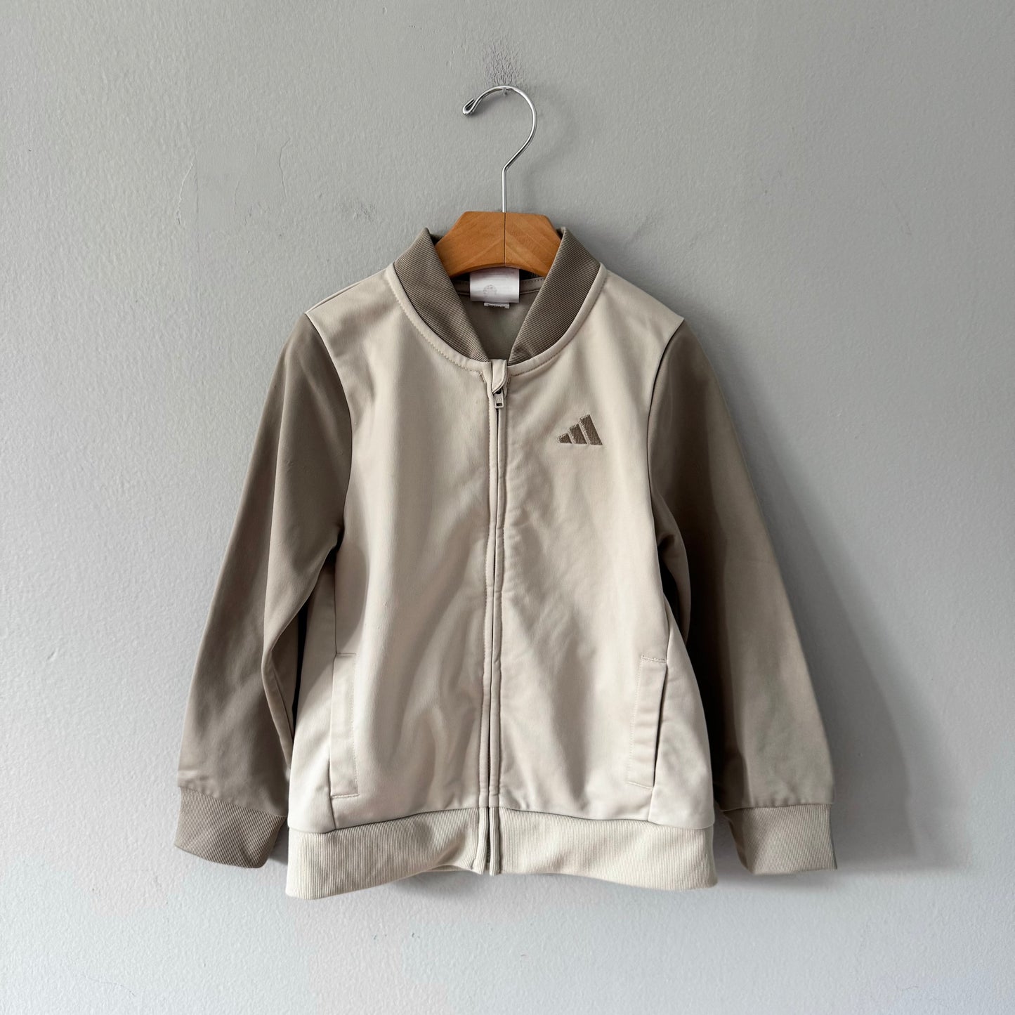 Adidas / Beige zip up / 5Y