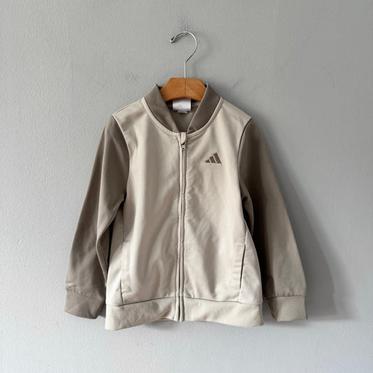 Adidas / Beige zip up / 5Y