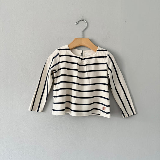 Carrement Beau / Stripe long sleeve top / 2Y