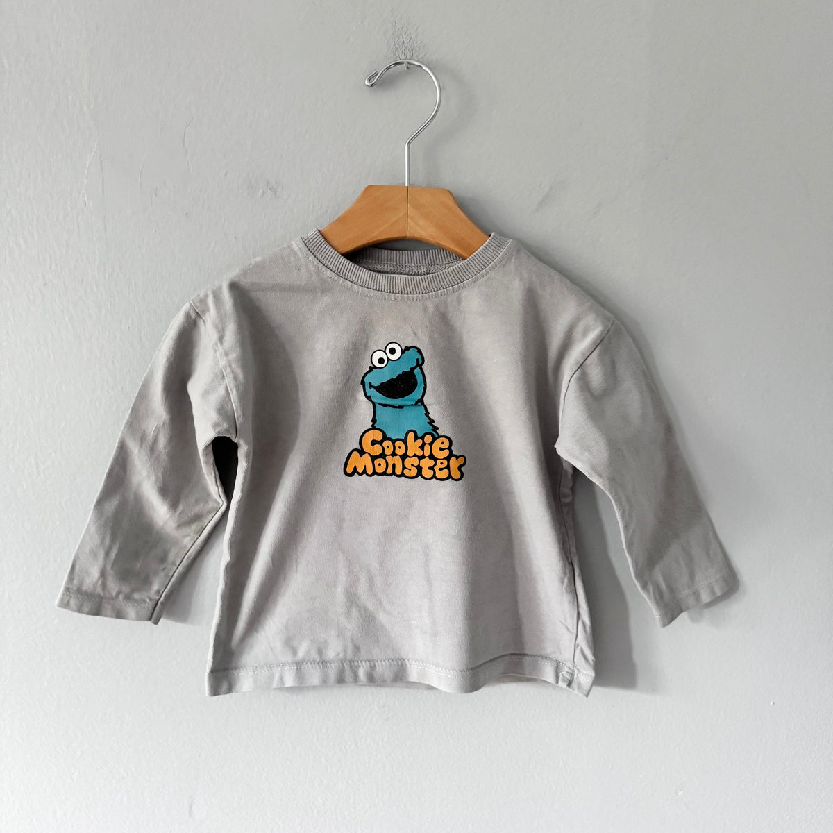 Zara x Sesame Street / Cookie Monster long sleeve / 18-24M
