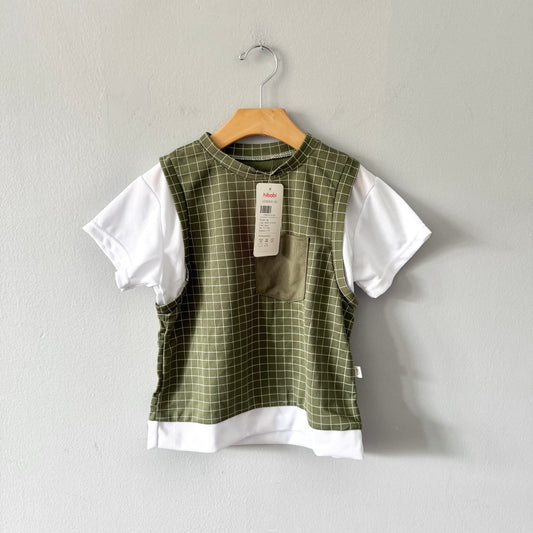 Hibobi / Green active top / 3-4Y - New with tag