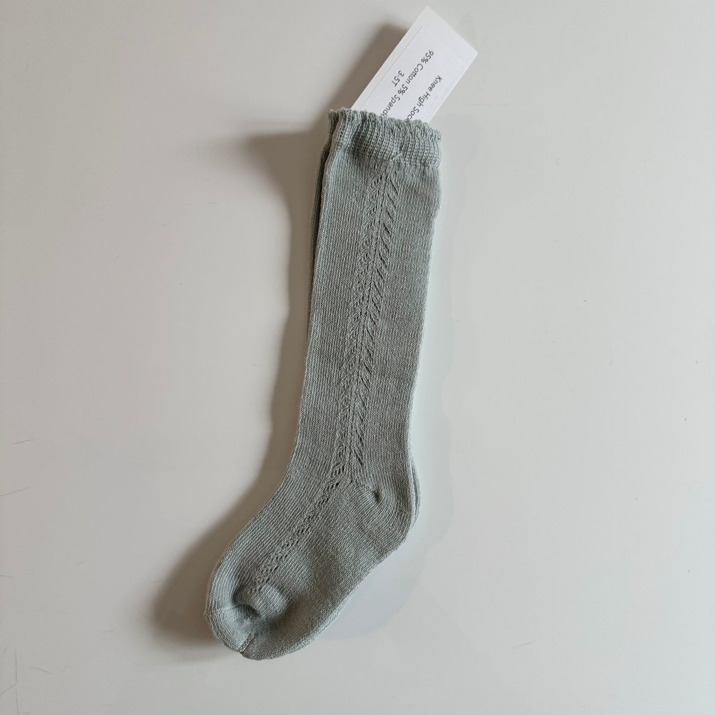 Oak + Acorn / Little Sprout Knee High Socks | Stone Blue