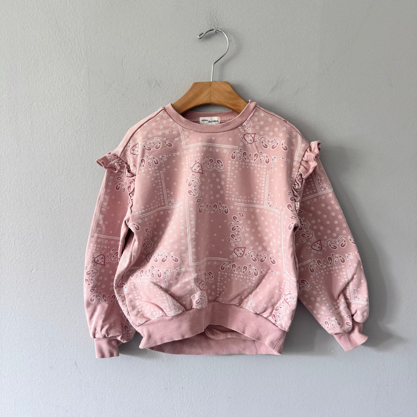 Miles the label / Pink sweatshirt / 5Y
