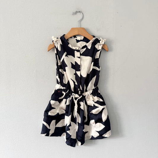 Crewcuts / Navy satin jumpsuit / 2Y